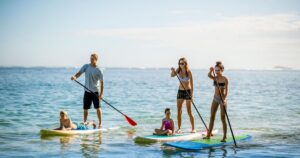 Stand-Up Paddleboarding (Sup) On Alki Beach